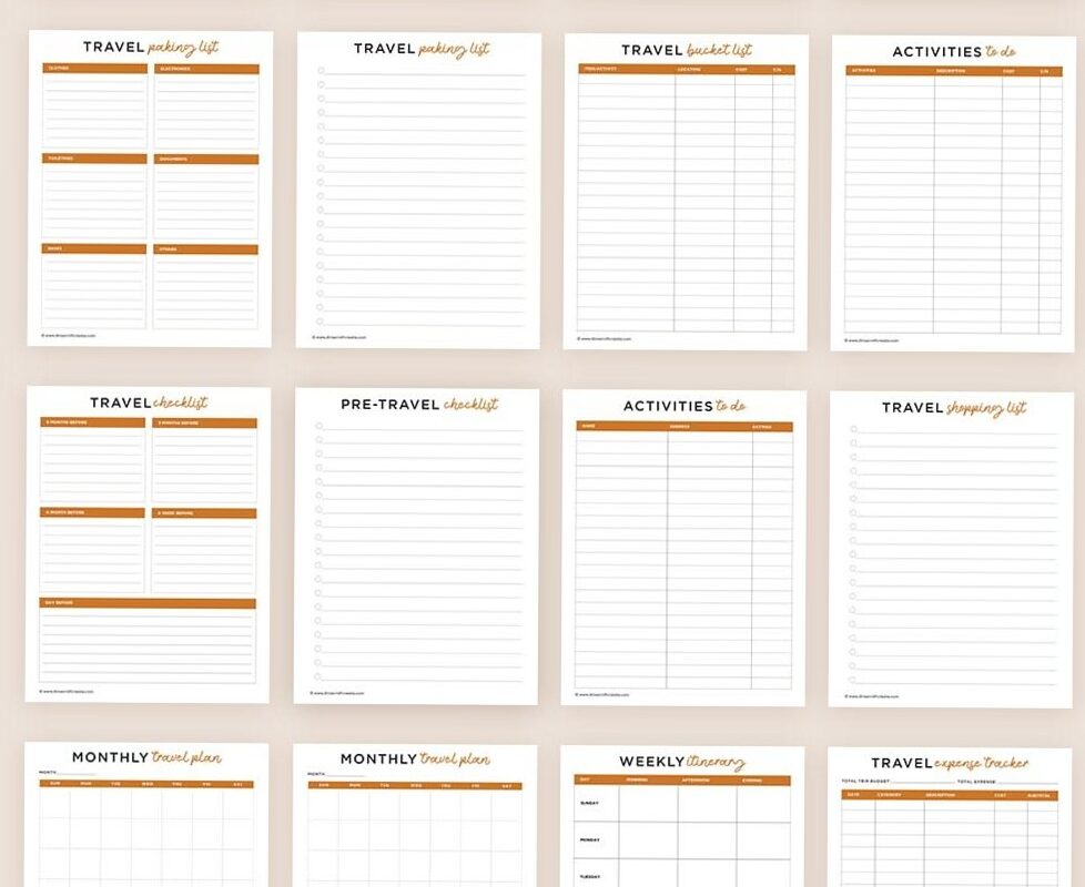 Free 35-Page Travel Itinerary Template Printable — 📅 🖇️ essential planning guide