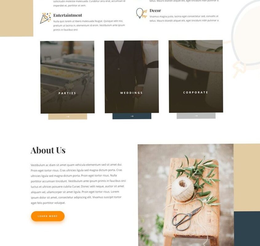 🌈 🌈 Free Event Planner Layout Pack for Divi | romanticize your routine