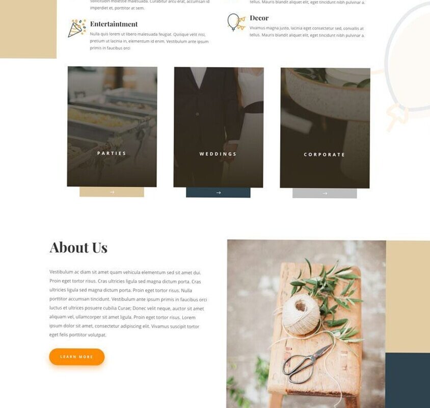 ☁️ 🌿 Free Event Planner Layout Pack for Divi | dream life manifestation
