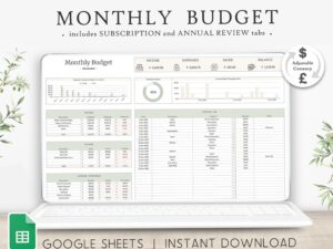 Free Google Sheets Budget Template for Monthly & Yearly Planning — 🖇️ 📊 romanticize your routine