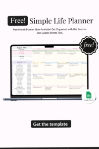 ✨ ✨ Free Google Sheets Planner Template for Digital Design & Creative Organization | stay inspired all year long