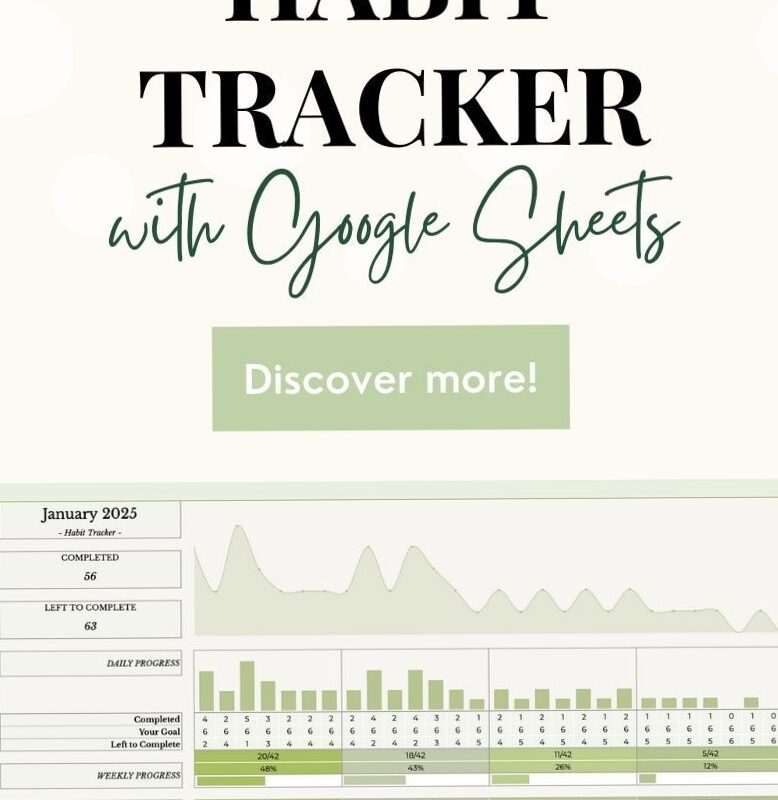 Free Habit Tracker Tutorial for Google Sheets Beginners — 📌 📊 no-stress tracker