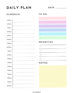 👰 🥂 Free Printable Daily Planner Pages for Your Routine & To-Do List | dream life manifestation