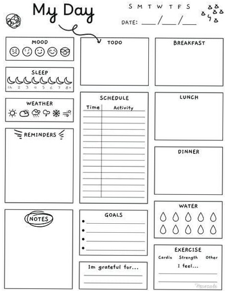 Free Printable Daily Planner PDF | 1816 — 🕯️ 🌿 stay inspired all year long