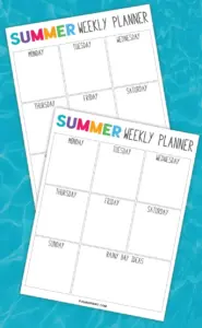 🖌️ 🪄 Free Printable Summer Planner & Schedule Template | dream life manifestation
