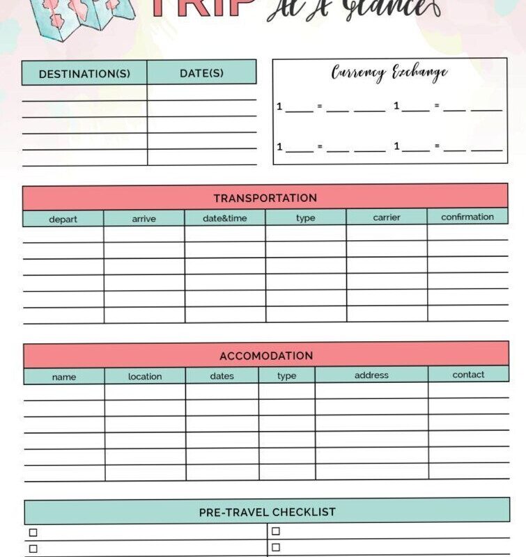 Free Printable Travel Planner for an Unforgettable California Vacation — 🖇️ 📁 stay inspired all year long