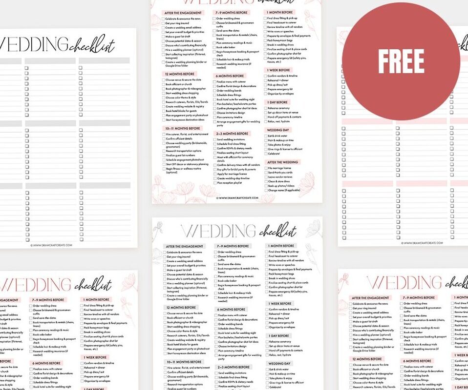 ✨ ☁️ Free Printable Wedding Checklist – Plan Every Detail With Ease | ultimate printable checklist