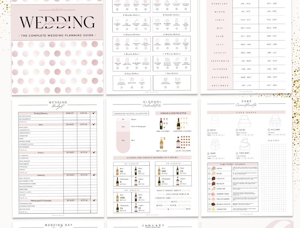 📁 📝 Free Printable Wedding Planner Checklist Pages | ultimate printable checklist