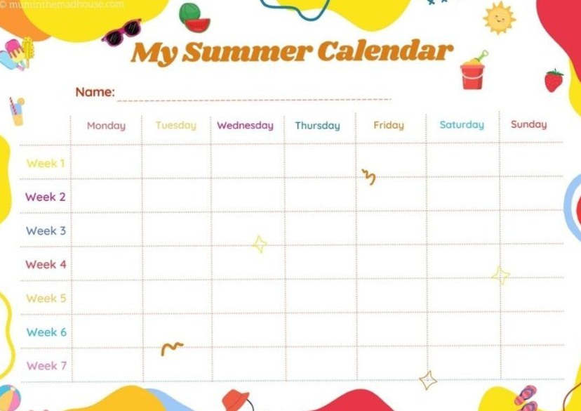 Free Summer Holiday Planner | Digital Design & Creative Assets — 👰 💌 dream life manifestation