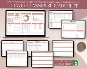 📝 📊 game-changing digital system: Ultimate Travel Planner Spreadsheet: Organize Trips & Budgets with Ease