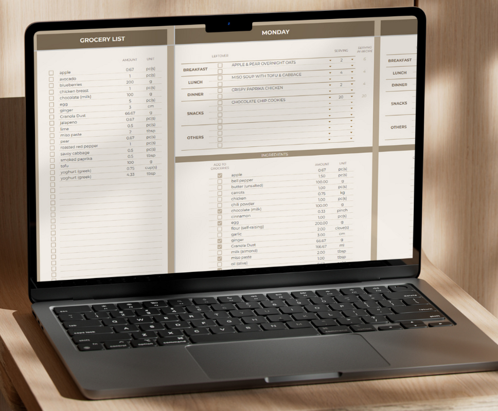 🌈 🌈 game-changing digital system: Weekly Meal Planner & Grocery List | Google Sheets Recipe Book