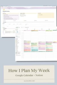 📝 📊 game-changing digital system: How I Plan My Week | Notion & Google Calendar Workflow