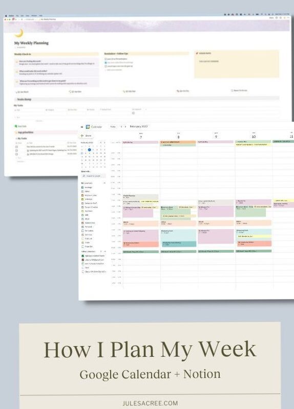📝 📊 game-changing digital system: How I Plan My Week | Notion & Google Calendar Workflow