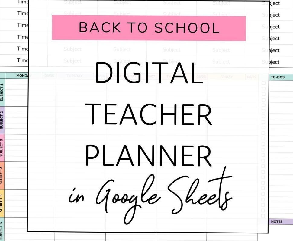 Go Digital with Google Sheets Teacher Planner for Back to School — 🎀 🕯️ romanticize your routine
