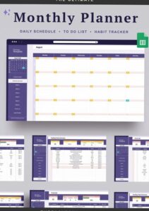 Google Sheet Monthly Planner for Digital Design & Creatives — 🖌️ 🎨 2026 efficiency hack