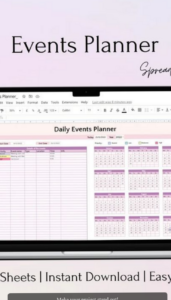 Google Sheets Calendar & Productivity Planner Template — 💌 👰 romanticize your routine