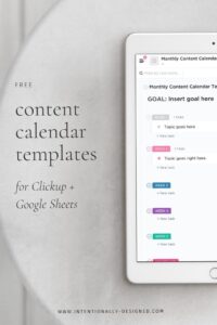 📍 🪄 Google Sheets Calendar Templates for Digital Design & Planners | dream life manifestation