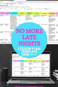 🤍 ✨ Google Sheets Work Planner Template | Creative Lesson Plan Design | romanticize your routine