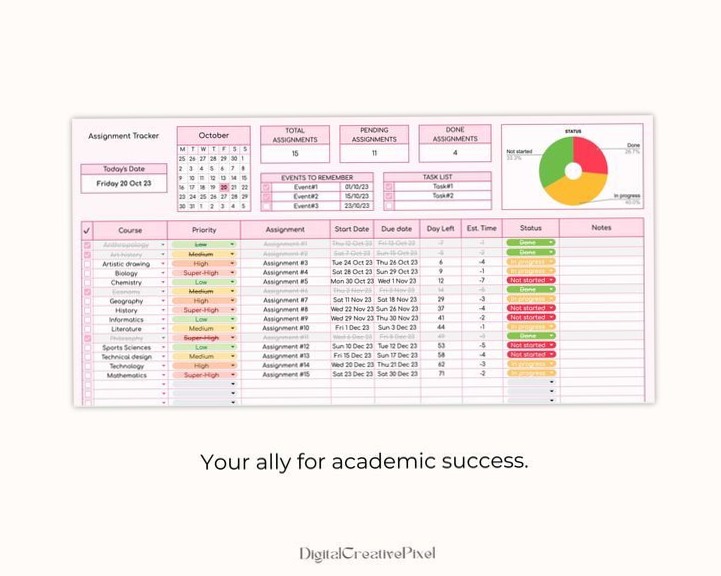 Google Tasks Organizer: Student Planner 2024 Simplified — 🤍 🤍 romanticize your routine