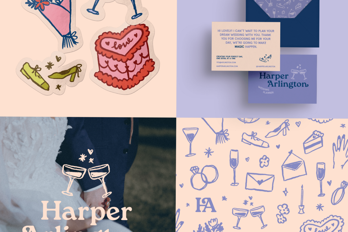 Harper Arlington | Wedding Brand & Design Identity — 🍰 🌸 romanticize your routine