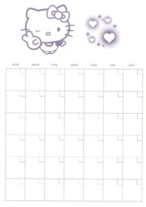 🌈 📍 Hello Kitty 2018-2019 Financial Calendar Planner | romanticize your routine