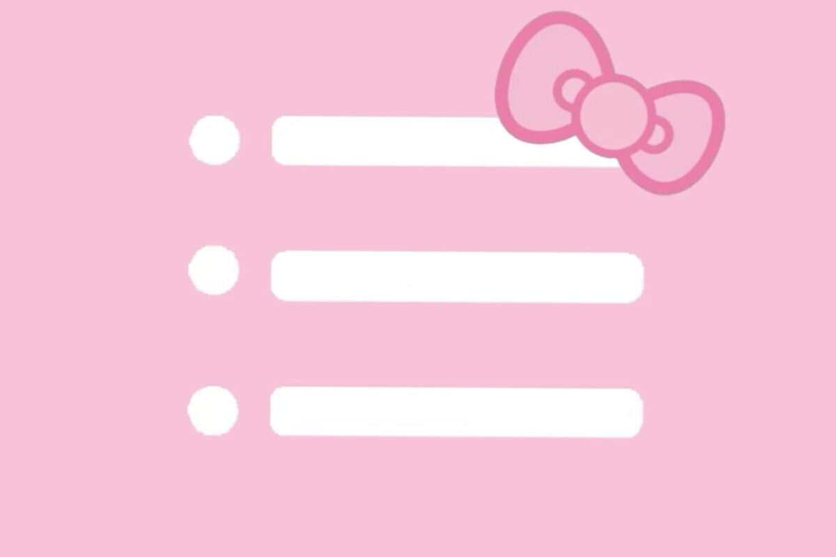 🤍 ☁️ Hello Kitty App Icon Reminders | dream life manifestation