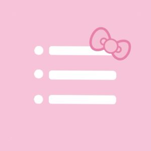 🤍 ☁️ Hello Kitty App Icon Reminders | dream life manifestation