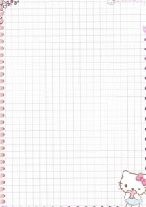 🕯️ ☁️ Hello Kitty Digital Notebook Page Design | stay inspired all year long