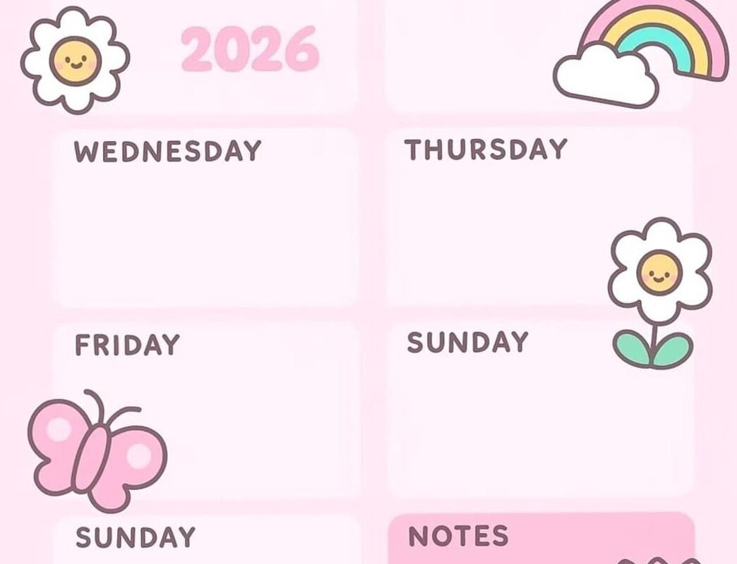 Hello Kitty Pink Weekly Planner Aesthetic Design — 🖇️ 📅 stay inspired all year long