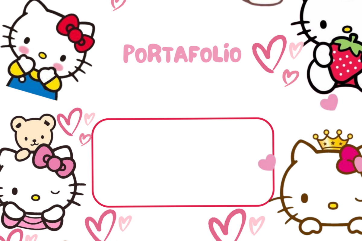 🪄 🌈 Hello Kitty Portfolio Cover Design | Creative Planner Asset | romanticize your routine