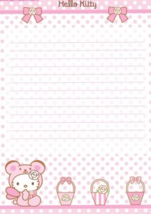 🍰 💌 Hello Kitty Printable Letter Stationery | stay inspired all year long