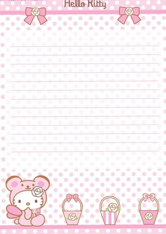 🍰 💌 Hello Kitty Printable Letter Stationery | stay inspired all year long