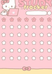 Hello Kitty Study Tracker by @simplymisha — seamless organization hack — 📅 📅 no-stress tracker