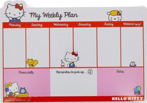 💍 🌸 Hello Kitty Weekly Planner | 52 Pages Desktop Block | romanticize your routine