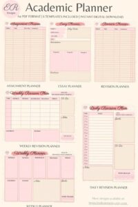 Ice Cream Weekly Planner | Digital Printable Academic Planner — ☁️ ☁️ stay inspired all year long