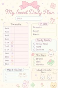 It Girl Aesthetic Planner | Digital Design & Creative Assets — 🤍 ☁️ romanticize your routine