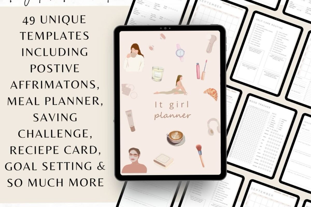 📊 📌 It Girl Digital Planner | Creative Design & Productivity Tools | secret to staying productive