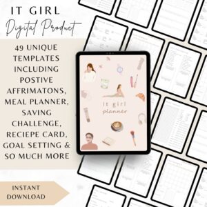 📊 📌 It Girl Digital Planner | Creative Design & Productivity Tools | secret to staying productive