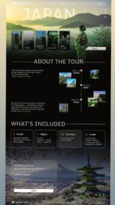💎 🪄 Japan Itinerary Design | Travel Tour Website Template | essential planning guide