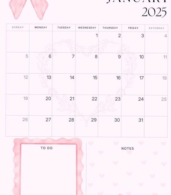 🖌️ 🪄 Kokette Kalender 2026: Creative Digital Planner Assets | stay inspired all year long