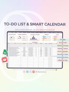 📁 📅 Lifetime To-Do List & Smart Weekly Planner Design | dream life manifestation