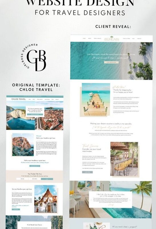 Light & Beachy Web Design for Angie Cavan Travel — 📊 📊 romanticize your routine