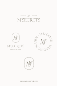 🌿 🌿 Logo & déclinaisons pour wedding planner | Design by Justine | romanticize your routine