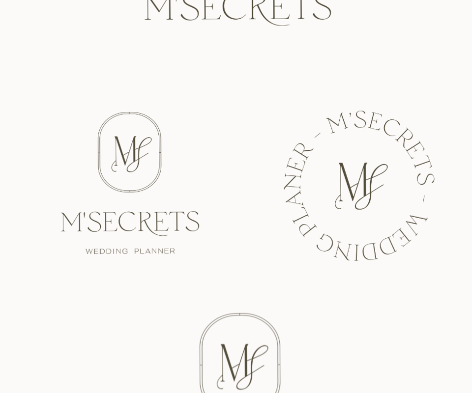 🌿 🌿 Logo & déclinaisons pour wedding planner | Design by Justine | romanticize your routine