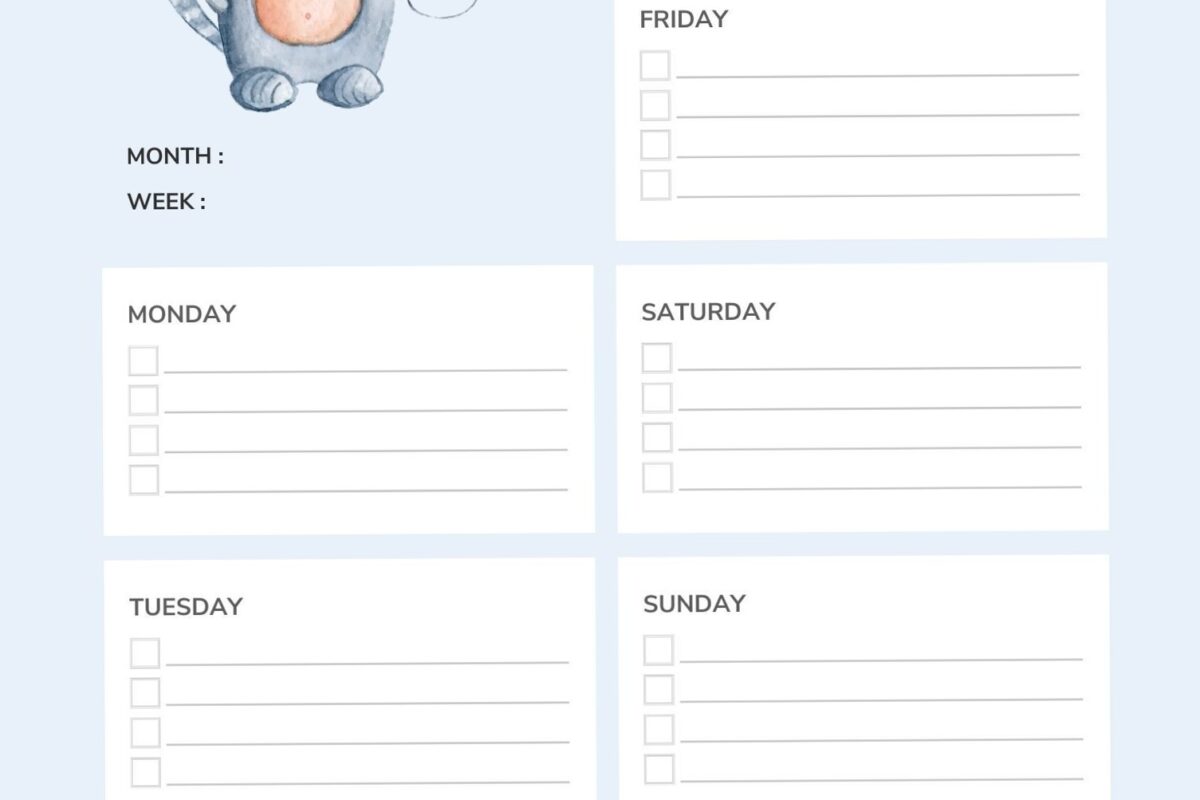 🖌️ 🖌️ Love Cats Free Printable Planner 🐾 | dream life manifestation