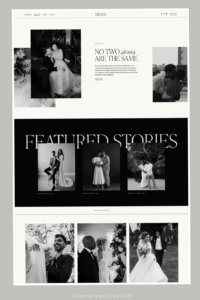 Luxury Photography Squarespace Template for Weddings & Portraits — 🕯️ ☁️ stay inspired all year long