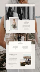 Luxury Wedding Photographer Website Design for Creative Planners — 👰 💌 secret to staying productive