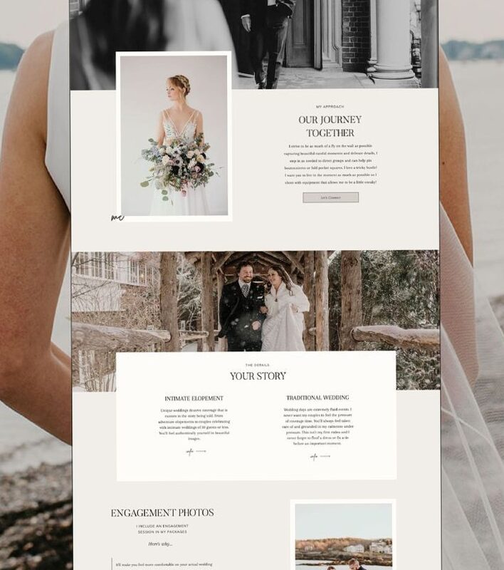 Luxury Wedding Photographer Website Design for Creative Planners — 👰 💌 secret to staying productive