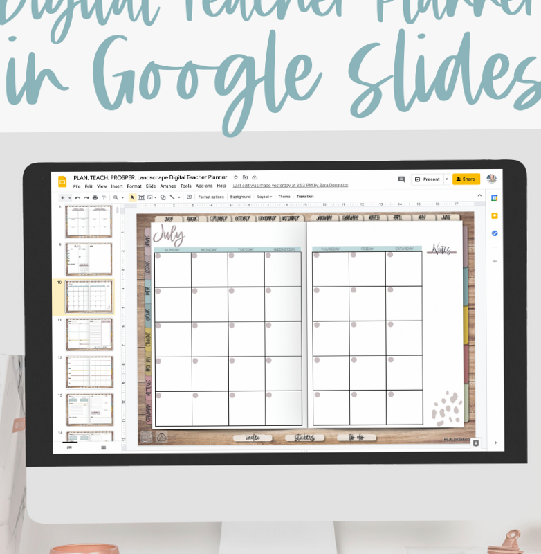 Master Your Teaching Schedule with Google Slides Planner — 💍 💌 dream life manifestation