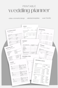 Minimalist Wedding Planner | Digital Design & Creative Assets — 🎀 ☁️ stay inspired all year long